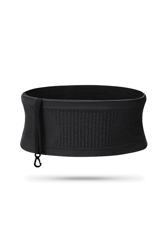Slim Running Belt for Women, Fanny Pack Knit Breathable Concealed Waist Bag Waist Belt Pack Universal Elastics Flip Belt
