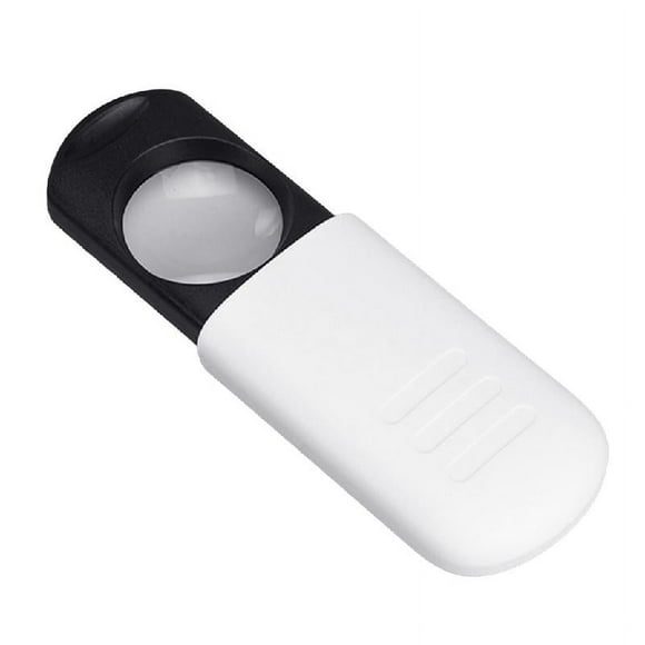 SIEYIO Small Pocket Glass with LED Light 8X Magnifiers for Reading Science Close Work Retractable Eye Loupe