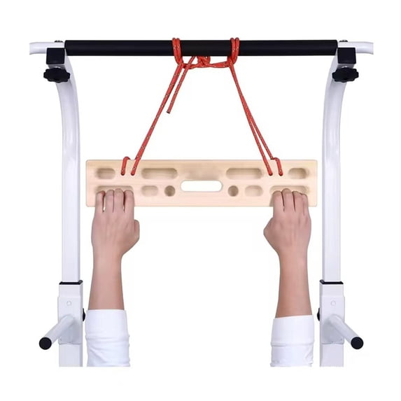 SIEYIO Solid Wood Climbing Board Finger Strengths Training Board Portables Hangboards for Home and Outdoor Training