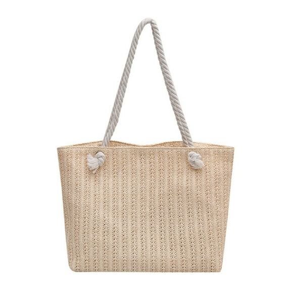 SIEYIO Sophisticated Women's Handbag with Woven Straw Shoulder Bag for Daily Carry