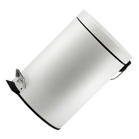 SIEYIO Stainless Bathroom Trash Can 3L Quiet Closing Lid Waste Bin Garbage Can