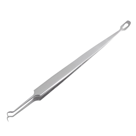 SIEYIO Stainless Steel Double-End Curved Blackhead Remover Tweezers Needle Acne Pimple Comedone Blemish Extractor Cleaner Tool