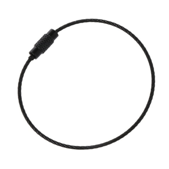 SIEYIO Stainless Steel Wire Keychain Cable for Key Ring Chain Outdoor EDC Rope Full C
