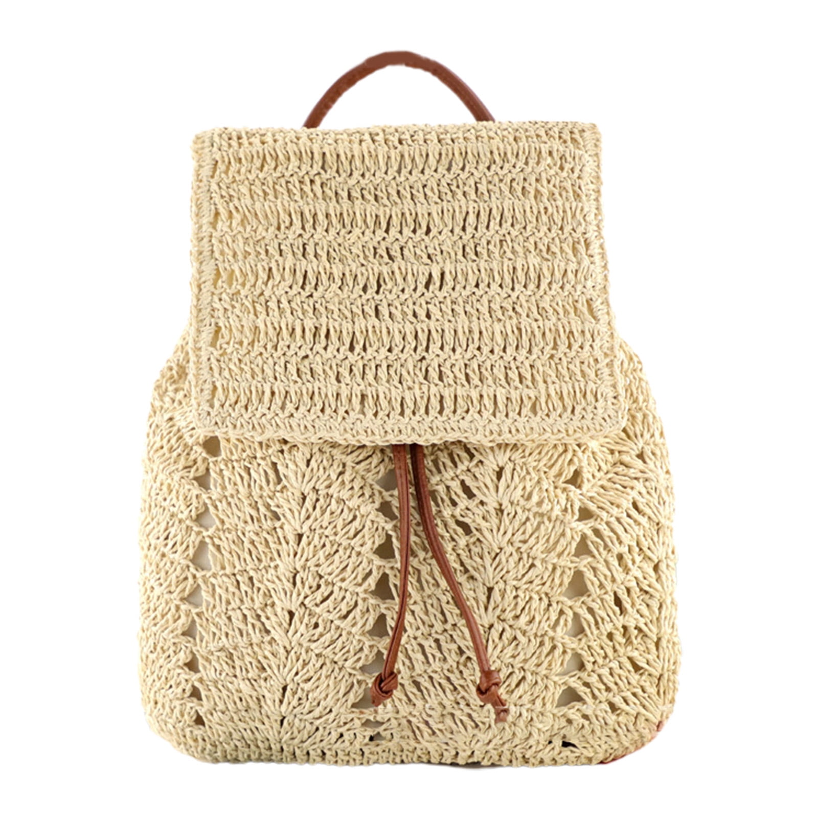Handmade Women Woven Straw Backpack Medium Tan Boho Cottage Festival Rattan Beac Sun N Sand Woven Straw Backpack Bag Boho | Mercari main image 2