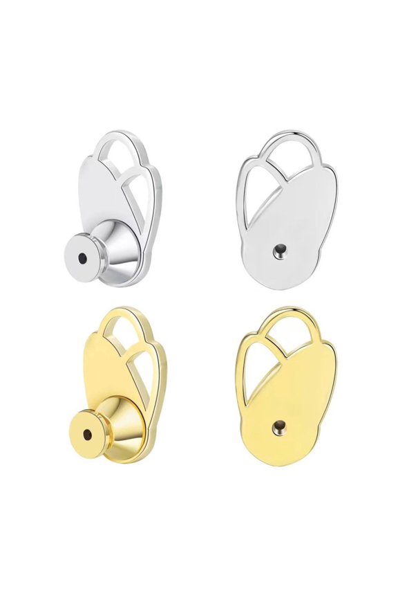 Stylish Earring Backs With Wing Structure Comfortable Support For Delicate Earlobes