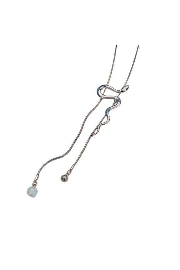 Stylish Silver Snake Pendant Necklace with Adjustable Length Designs for Fashion Lovers Seek Unique Styles Outfits