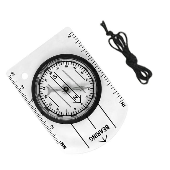 SIEYIO Survival Navigation Baseplate Map Compasses with Scale Orienteering Base Plate