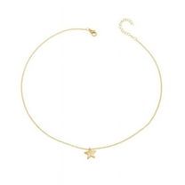 SIEYIO Sweet Stylish Star Pendant Necklace Dainty Star Sweater Chain Simple Y2K Jewelry