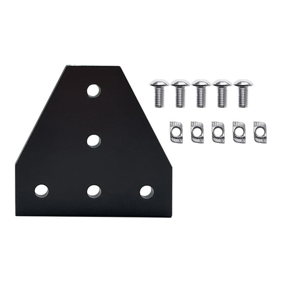SIEYIO T/L Shape Corner Bracket Plate 5-Hole 90 Degree Joint Board Plate Set for 2020 3030 4040 Series Aluminum Profile