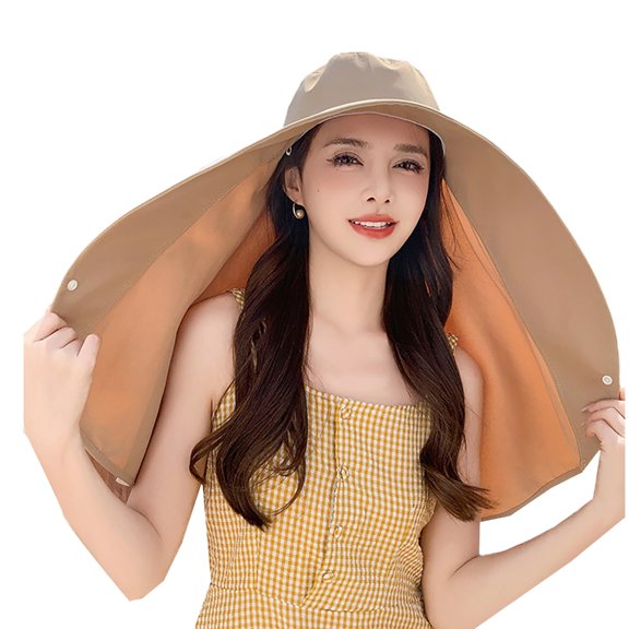 SIEYIO Teens Neck and Shoulder Cover Sun Hat Quick Drying Ponytail Cycling Hat