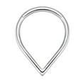 thumbnail image 1 of SIEYIO Titaniums Steel Pierced Nose Ring Elegant Teardrop Septum Rings Unisex Accessory, 1 of 14