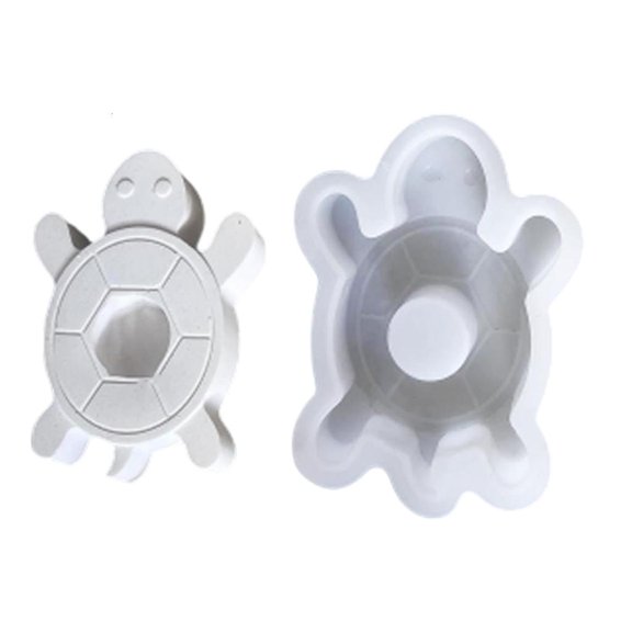 SIEYIO Turtles Shape Silicones Candle Holder Mold for Crafting Home Accent Candlestick Casting Mould for Home and Event Decors