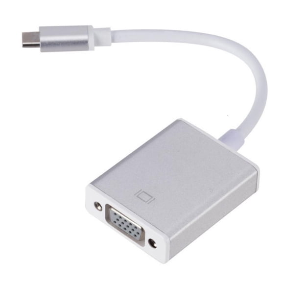 SIEYIO Type C to VGA Adapter Cable 15 Pin D Sub Female to Female Connector Cord Wire for Laptop PC Monitors Projector