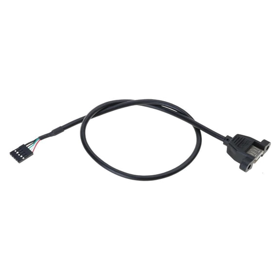 SIEYIO USB2.0 Female to Motherboard 5Pin Header Cable Adapter with Screw Panel