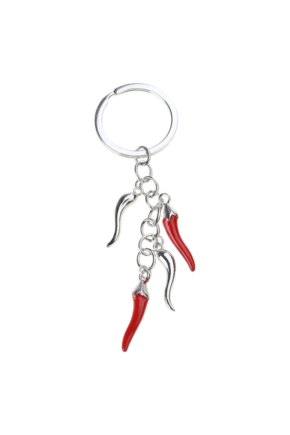 Unique Chili Pepper Keychain Eye Catching Bag Charm Long Lasting Alloy Key Chain