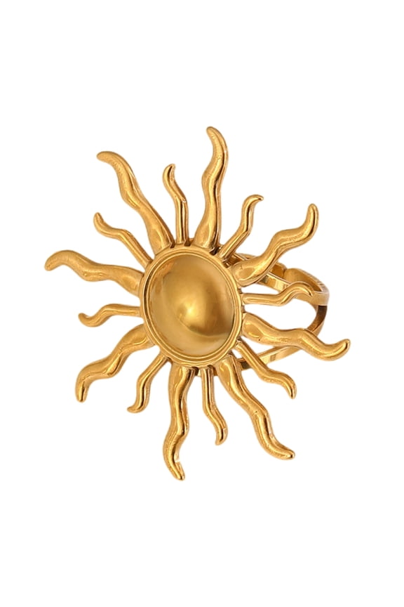 Unique Finger Rings Adjustable Rings Sun/Heart Shape Opening Rings Stylish Finger Rings Eye Catching Finger Jewelry