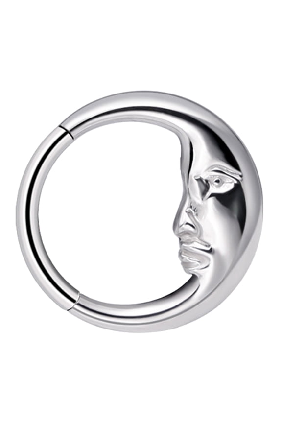 Unique Moon Septum Nose Jewelry Stylish Nose Hoop Moon Shaped Nose Rings Charm