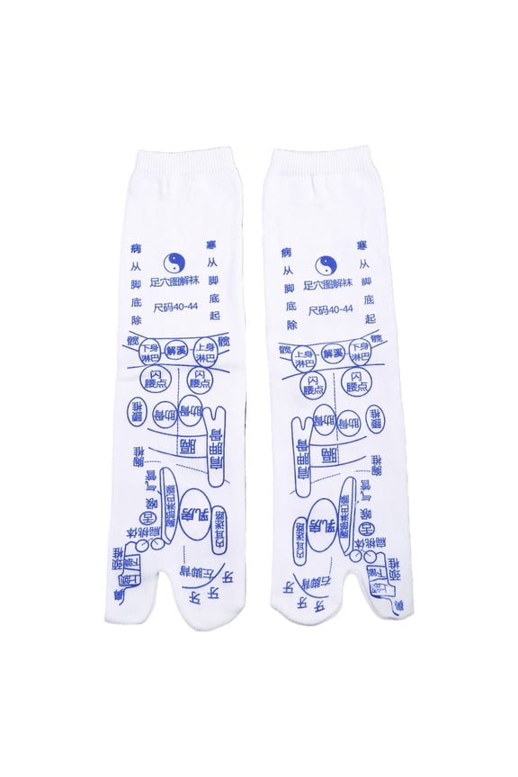 Unisex Foot Pressure Point Acupuncture Reflexology Socks Physiotherapy Acupoint Massage Illustration Relieve Tired Feet Acupressure Pedicure Hosiery