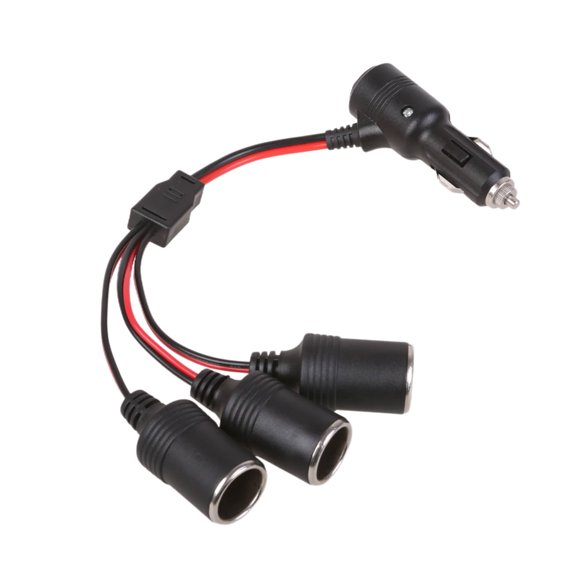 SIEYIO Universal 12V/24V Car Socket Charge Cable with Switches 240W Power Output Charging Multiple Devices Simultaneously