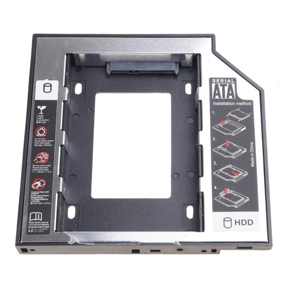 SIEYIO Universal 9.5mm 12.7mm Aluminum SSD HDDs Caddys Adapter for Laptop Optical Bay with Enhanceds Heat Dissipation
