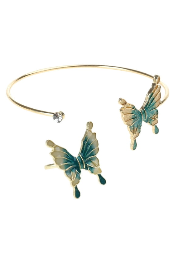 Versatile Starlight Butterfly Jewelry Accessory Convertible Bracelet to Rings for Trendy Women Ladies Stylish Outfits