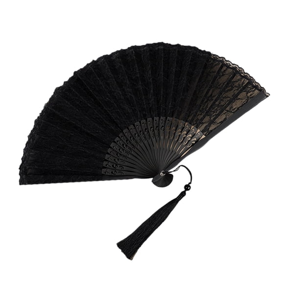 SIEYIO Vintage Foldable Lace Hand Fan For Weddings Dance Performances Home Decors Gift