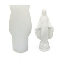 SIEYIO Virgin Mary Goddness Jesus Soap Mold Silicone Clay Mould Handmade Gift Moulds Cake Decorating Baking Tools Mold