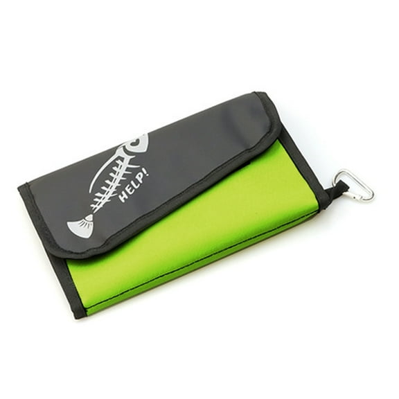 SIEYIO Waterproof Fishing Baits Binder Fishing Leader Tackle Wallet Bag with Carabiner