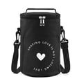thumbnail image 1 of SIEYIO Waterproof Oxford Insulated Round Lunch Tote Cylinder Cooler Thermo Bento Bag, 1 of 19