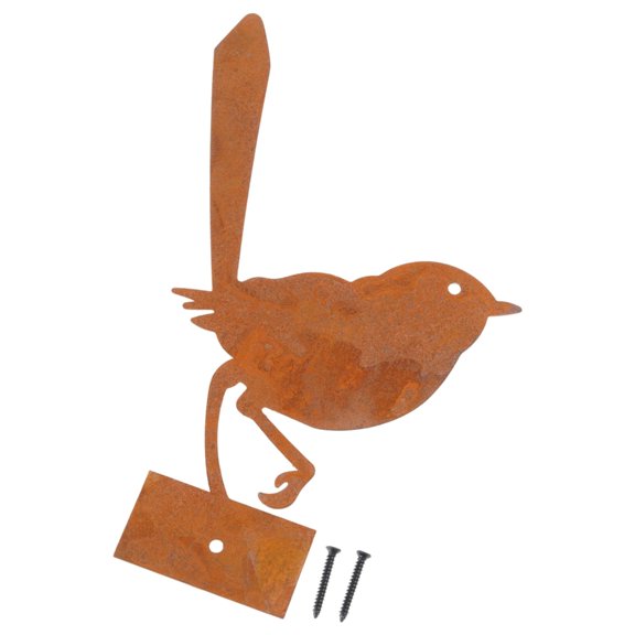 SIEYIO Weather Resistant Casts Iron Bird Sculpture Outdoor Garden Art for Porch