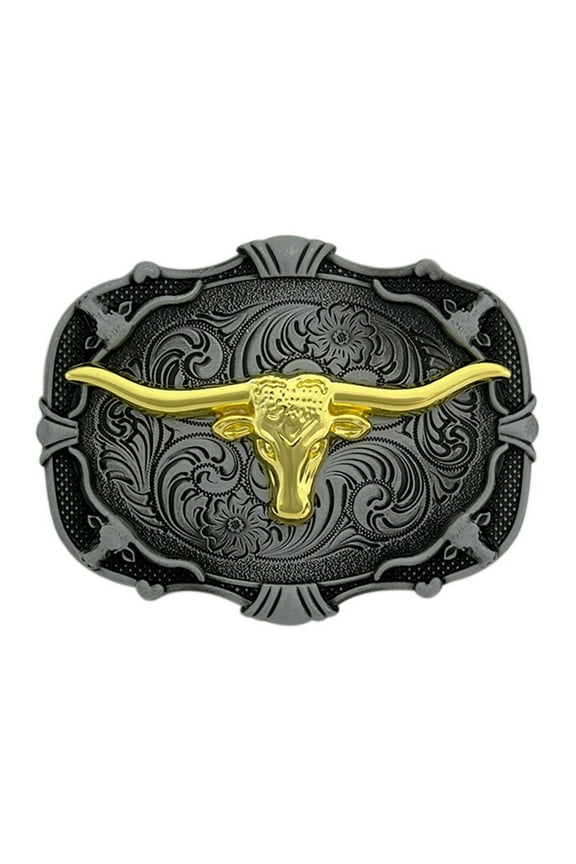 Western Cowboy Belt Buckles for Men Engraved Buckles Collection Casual Outfit