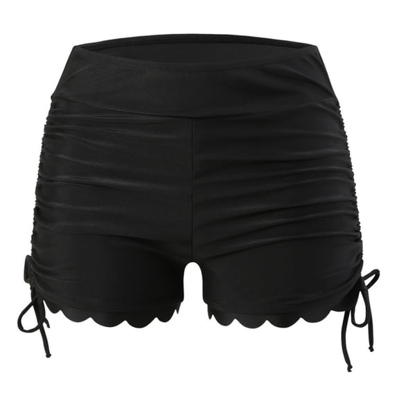 SIEYIO Women Drawstring Swim Shorts Bathing Suit Bottoms Quick Drying Swimsuit Bottoms