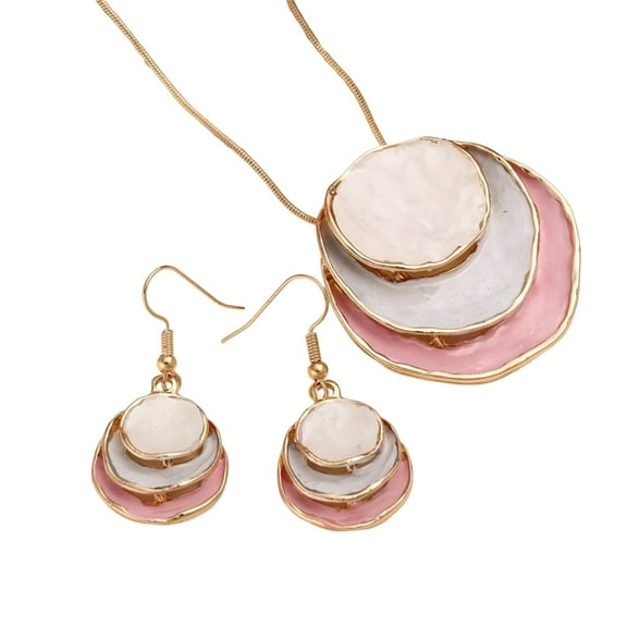 SIEYIO Women Flower Jewelry Set Comfortable Pendant Jewelry Adjustable Chain Necklace Suitable for Various Stylish Outfits