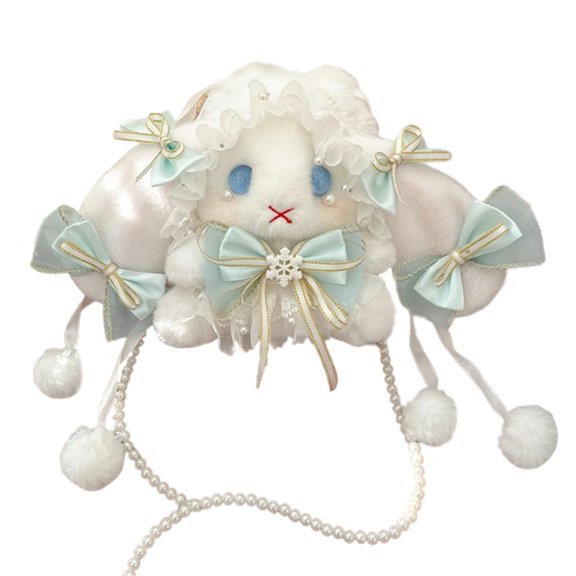 SIEYIO Women Rabbit Bag with Bowknot Cute Dolls Shoulder Bag Sweet Crossbody Bag