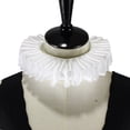 thumbnail image 1 of SIEYIO Women Ribbon Ruffled Fake Collar Victorian Renaissance Neck Ruff Satin Choker, 1 of 10