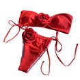 thumbnail image 1 of SIEYIO Women Two Pieces Bathing Suit Bikinis Set Strapless Bandeau Bikinis Top, 1 of 17