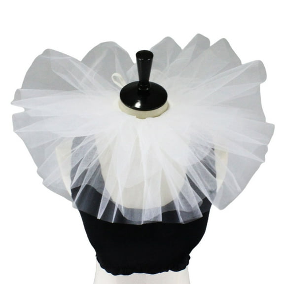 SIEYIO Women Vintage Mesh Neck Ruff Detachable Tulle Ruffle Collar Renaissance Victorian Costume Clown Choker