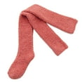 thumbnail image 1 of SIEYIO Women Winter Thigh High Fuzzy Slipper Socks Solid Color Over Knee Warm Stockings, 1 of 20