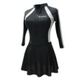 thumbnail image 1 of SIEYIO Women's Surfing Swimsuit Long Sleeves Bathing Suit Skirt Style for Sun for Protection Swimming Wear for Surfing Water Ac, 1 of 17