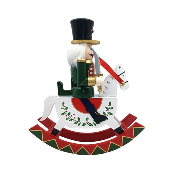 SIEYIO Wood Nutcrackers Soldiers Decors Traditional Soldier Toy Nutcrackers Home Gift for Charistmas Ornament Supply