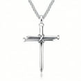 thumbnail image 1 of SIEYIO for Cross Nail Men's for Titanium Steel Necklace Pendant Hip Hop Personality Orn, 1 of 9