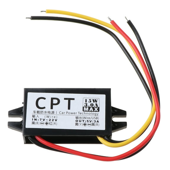 SIEYIO for /for Converter Regulator 12V To 5V 3A 15W Car LED Display Power Supply