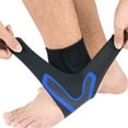 thumbnail image 1 of SIFANA Ankle Brace Support Compression Sleeve Plantar Fasciitis Pain Relief Foot Wrap （Black&Blue), 1 of 7