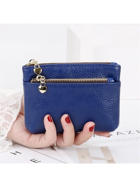 Fashion PU Leather Coin Purse Women Change Purses Kids Pocket Wallets Holder Zipper Pouch Card Holder
