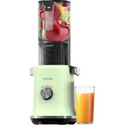 SiFENE Slow Masticating Juicer Machine, Cold Press Whole Fruit Juicer with 4.3-Inch Wide Feed Chute, Easy to Clean, High Juice Yield, Fruit & Vegetable Juicer, Home Kitchen, Green