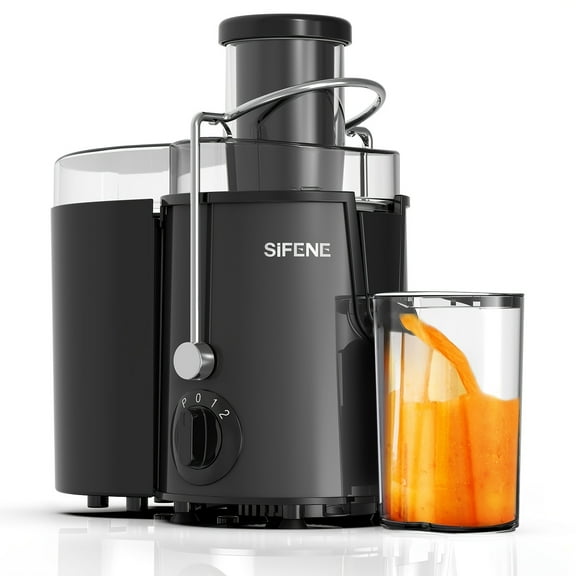 SiFENE Centrifugal Juicer Machine - 400W, 3 Speed Juicer Extractor, Wide Chute, Easy Clean - Black
