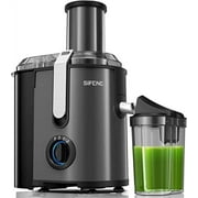 SIFENE 800W Centrifugal Juicer Machine, 3-Speed Juice Extractor with 3-Inch Wide Chute, Easy Clean, Fruit & Vegetable Juicer, Stainless Steel, BPA-Free, Compact Home Kitchen, Gray