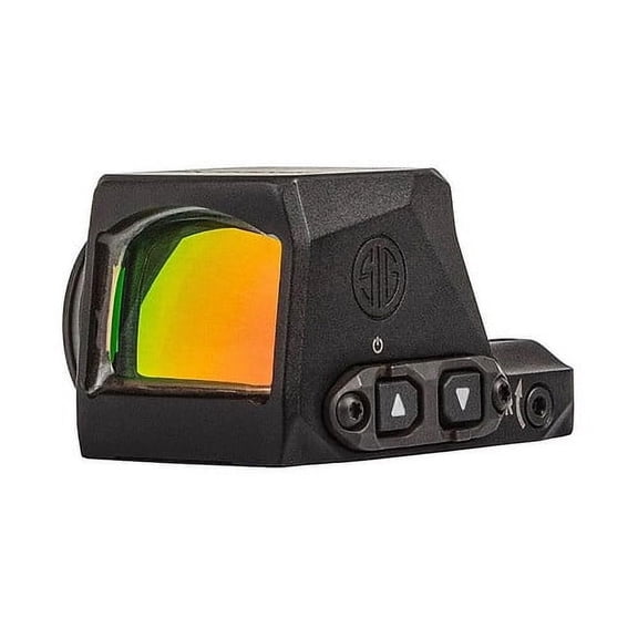 SIG SAUER ROMEO-X Compact Pistol-Mounted Red Dot Sight with 2 MOA Dot and 32 MOA Circle Reticle, LED Emitter and Aspherical Glass Lens (Black)