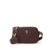 U.S. Polo Assn. Womens Signature Crossbody, Burgundy