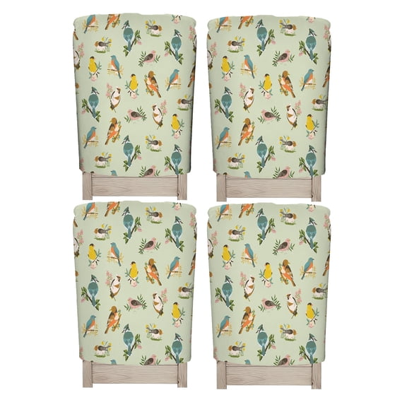 SIGNBLOC 1 Pack Dining Chair Back Covers, Stretch Chair Back Protectors for Home Kitchen Restaurant Decor